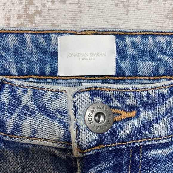 Jonathan Simkhai Standard Trevor High Rise Vintage Tapered Jeans in Pacific City - Picture 3 of 5